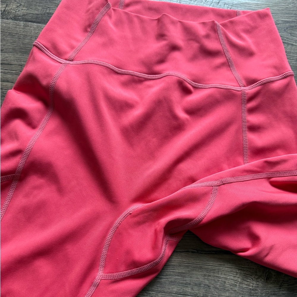 Bombshell Vibrant Pink High-Waisted Leggings - image 5